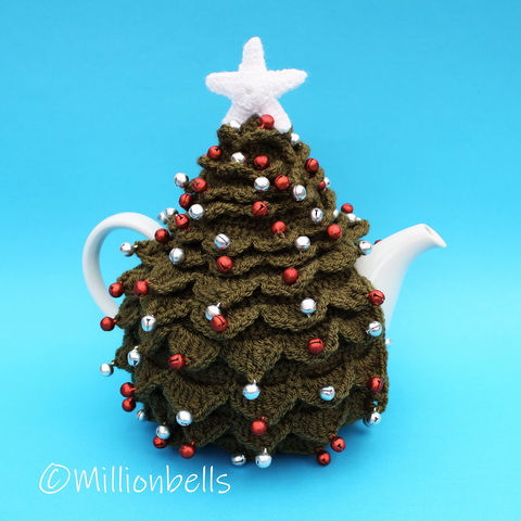 Thumbnail: Christmas tree tea cosy crochet tutorial