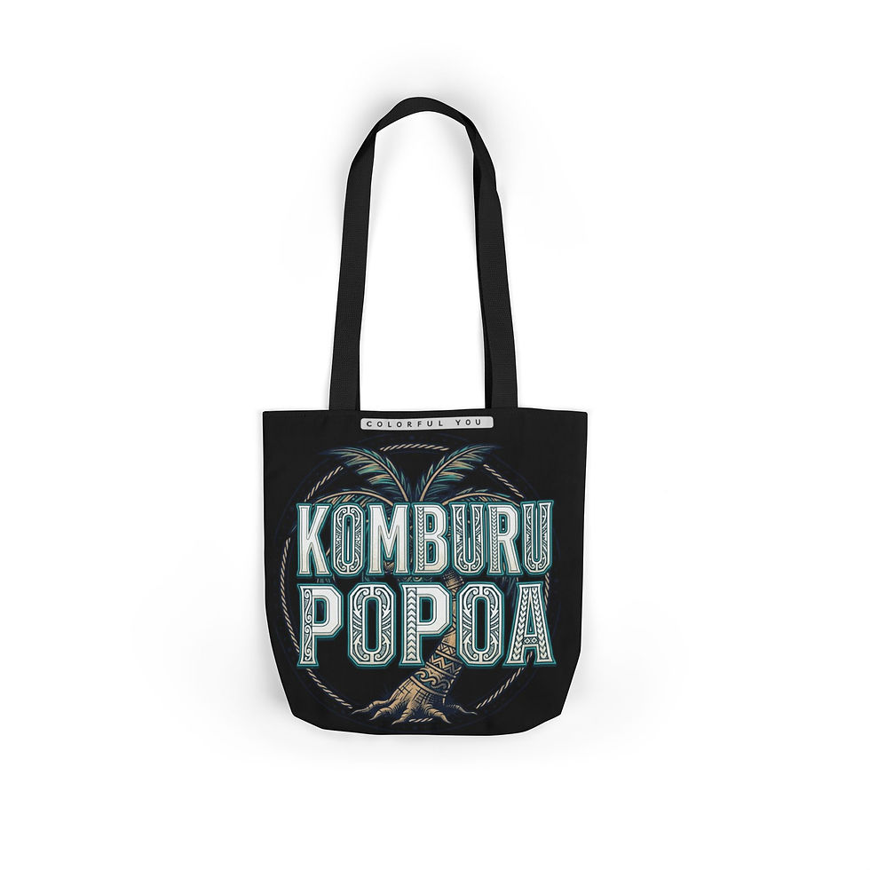 Thumbnail: Komburú Popoa Premium Tote Bag — Tropical premium Tote Bag collection2026