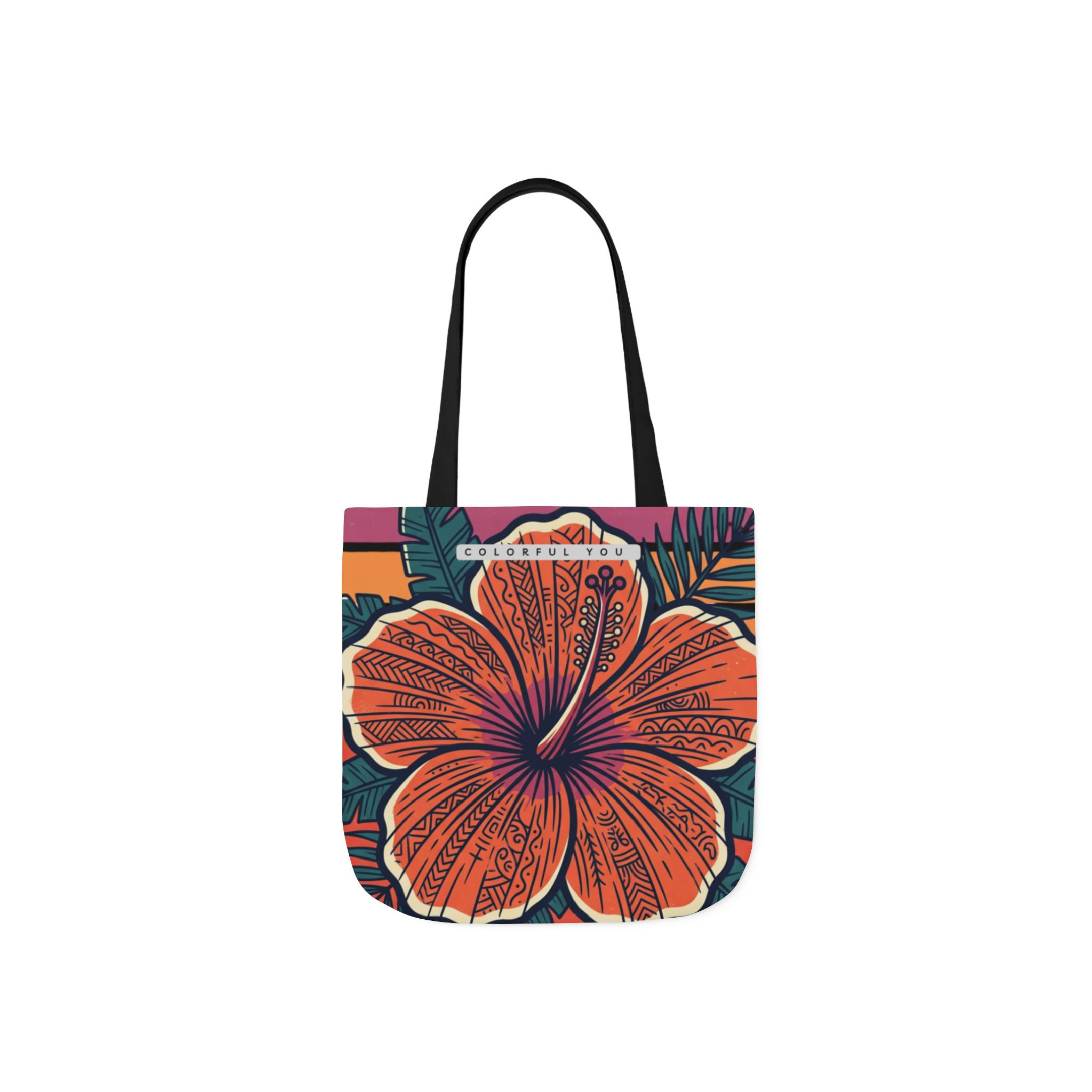 Hibiscus Bloom Canvas Tote Bag