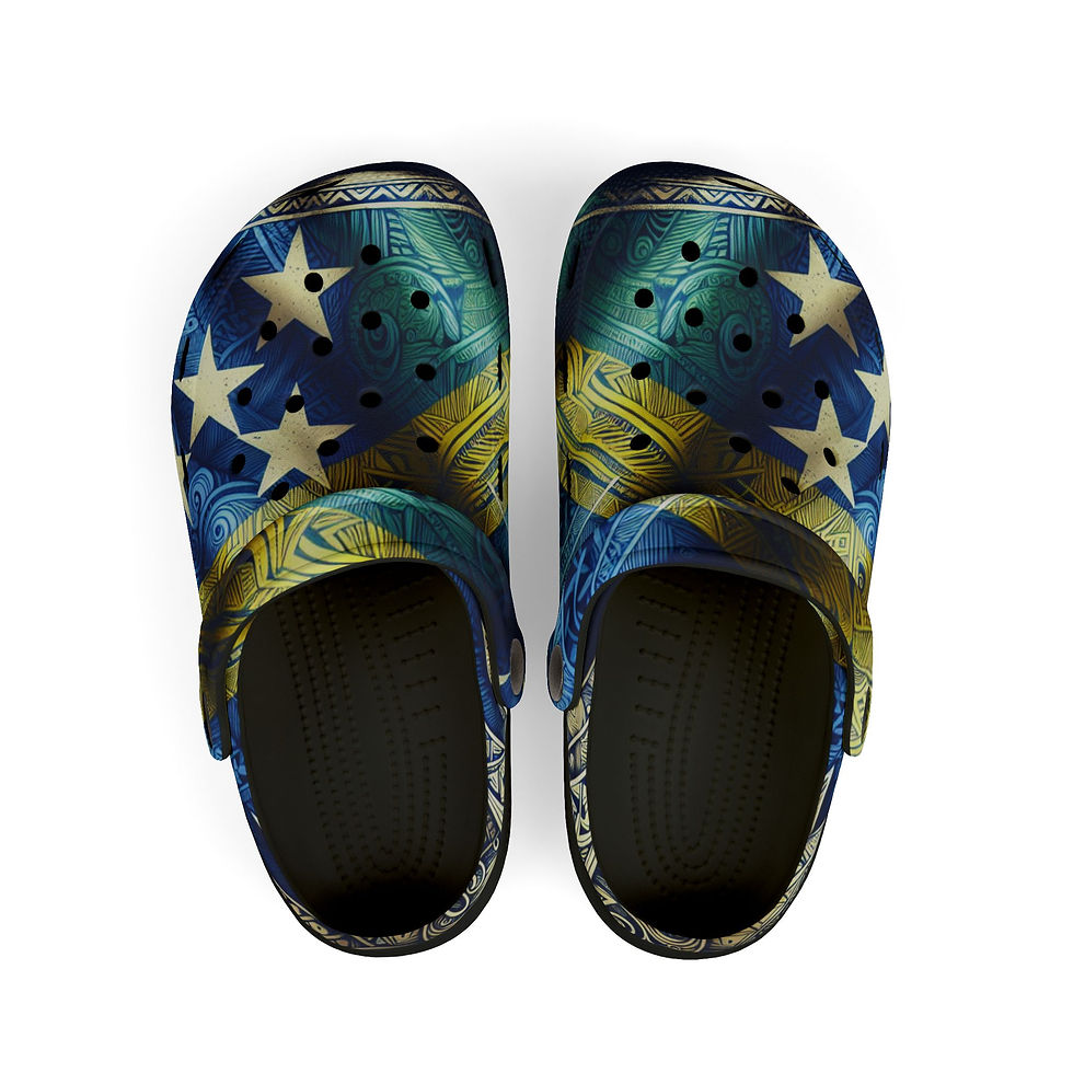 Thumbnail: Kids Starry Night Foam Clogs — Galaxy EVA Slip-On Clogs with Heel Strap & Charms
