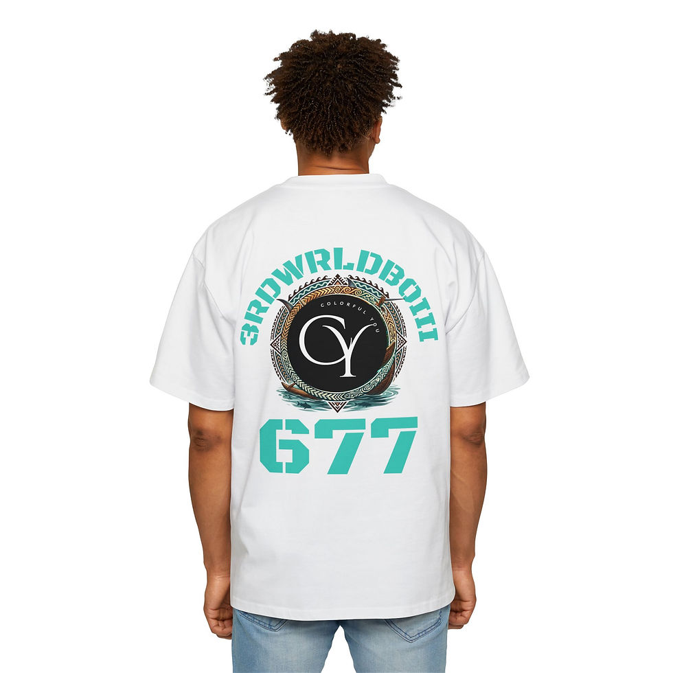 Thumbnail: Koreo 3RDWRLDBOII677 REPRESENT Tee — Oversized Men's  'KOREO' Front & 677 Back