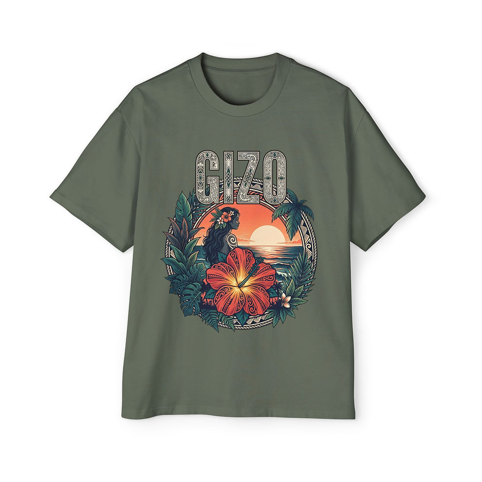 Thumbnail: Gizo Represent Tee — Tropical Surf Graphic T-Shirt premium