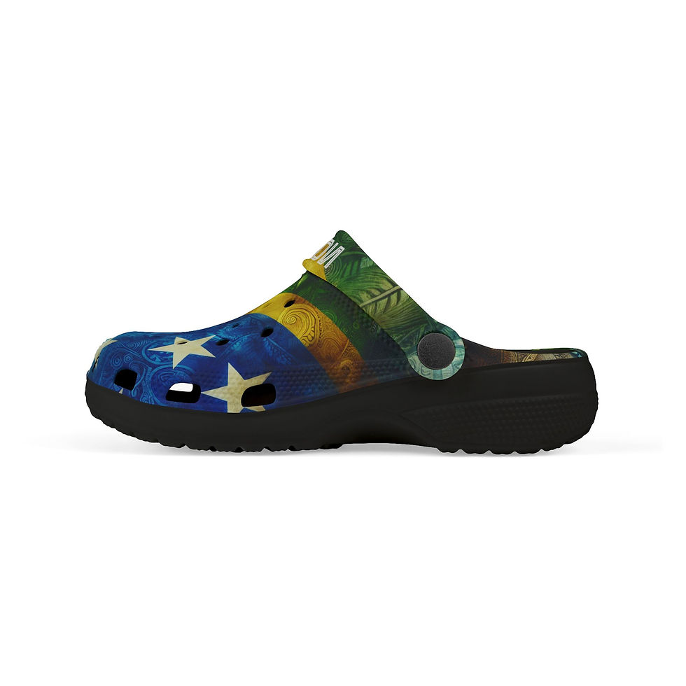 Thumbnail: Kids Solomon Islands Flag Clogs 