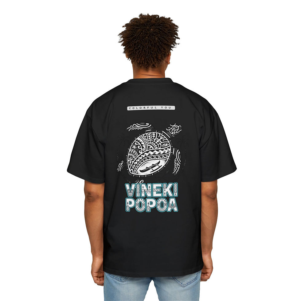 Thumbnail: Vineki Popoa Turtle Represent Tee —  Oversized T-Shirt