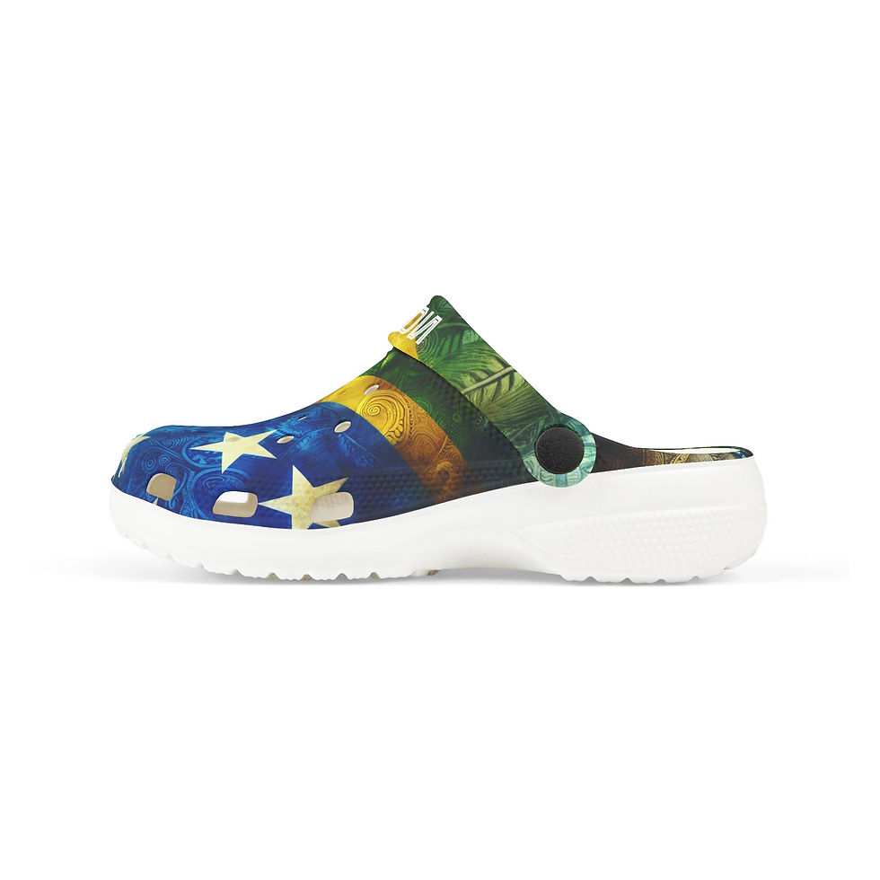 Thumbnail: Kids Solomon Islands Flag Clogs 