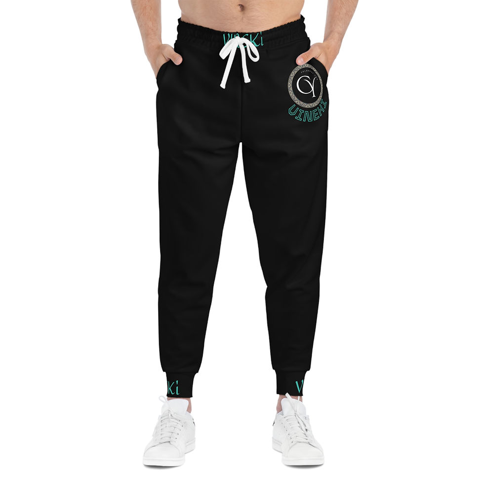 Thumbnail: Athletic Joggers — VINEKI  Black Tech Joggers