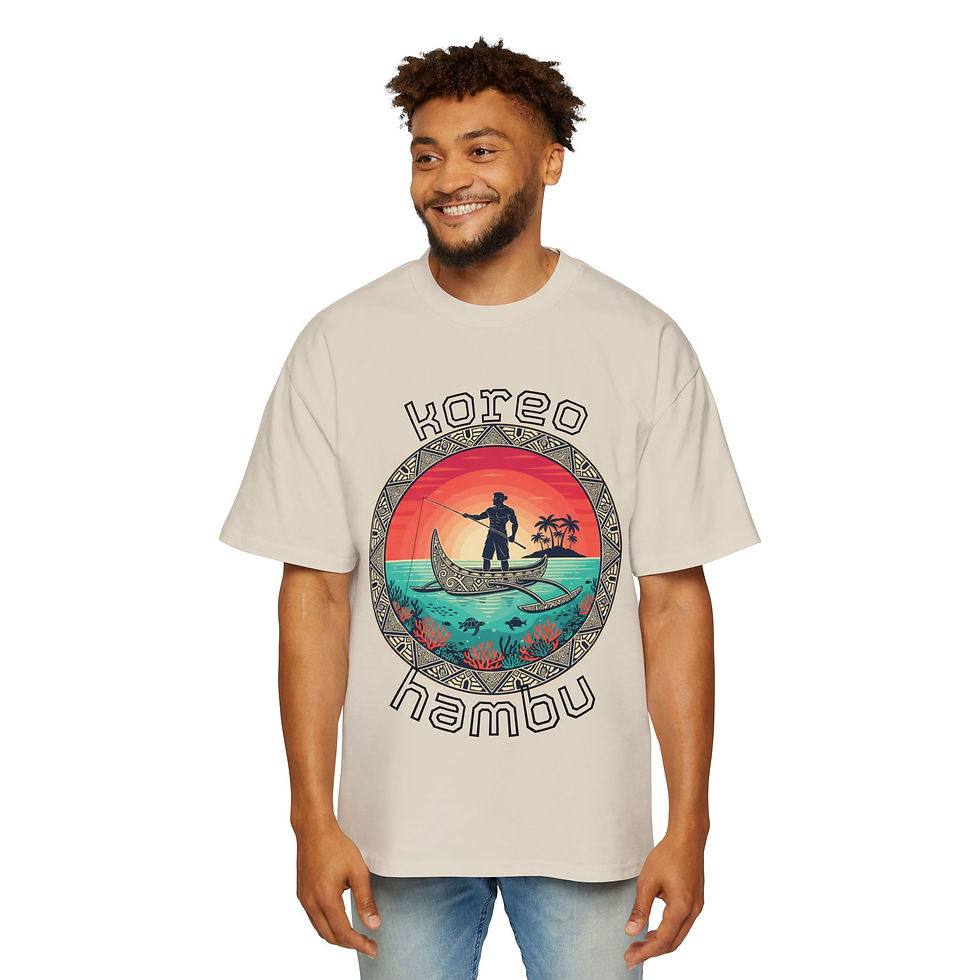 Thumbnail:  'Koreo Hambu' Graphic Oversized Shirt Premium Heavy Cotton