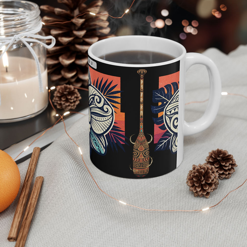 Thumbnail: Orchid Paddle Ceramic Coffee Mug — 11oz & 15oz