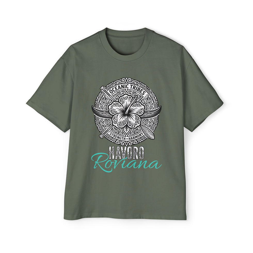 Thumbnail: Oceanic Tribes Floral Tee — "Havoro Roviana" REPRESENT Oversized T-Shirt Premium