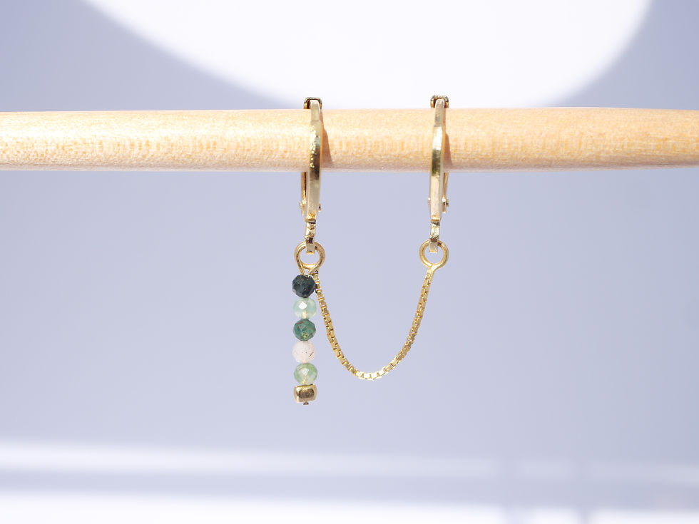 Miniature : Double Boucle Agate Mousse