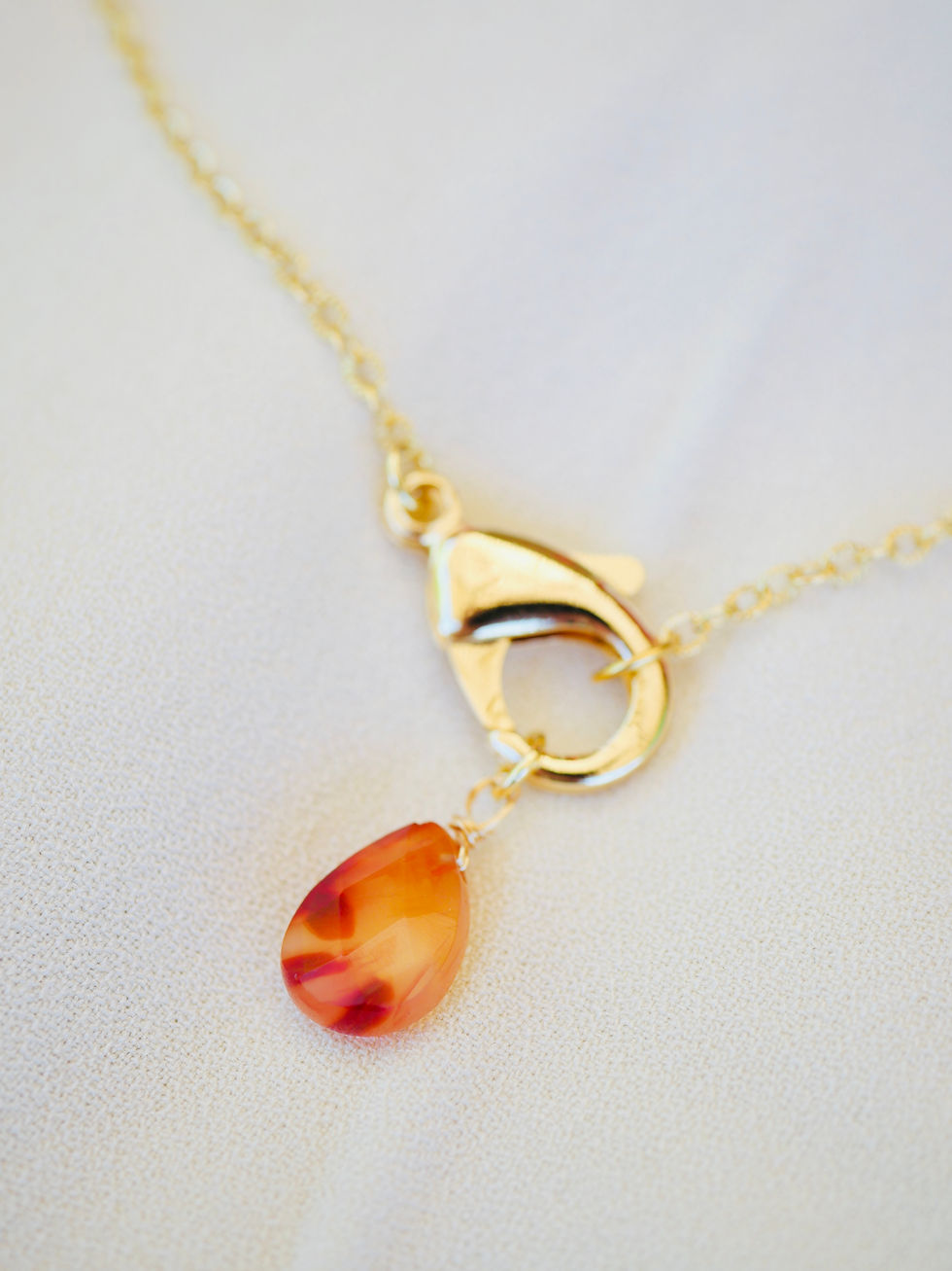 Miniature : Collier Attrape Pierre/Cornaline