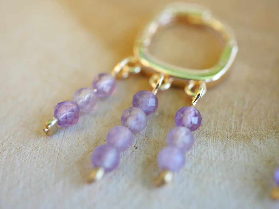 Miniature : Boucles Souffle Amethyste