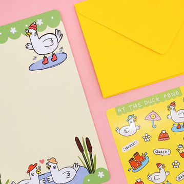 duck writing set