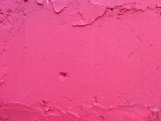 Canvas of deep pink-lemonade-colored "impasto" paint