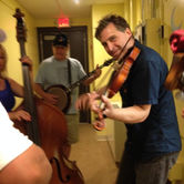 2014 Joe Crookston playing Joyous' 300 year old fiddle backstage