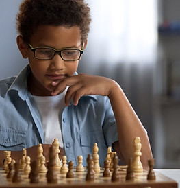 Boy Playing Chess
