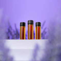 Lavender oil bottles that were captured for e-commerce marketing and advertising.