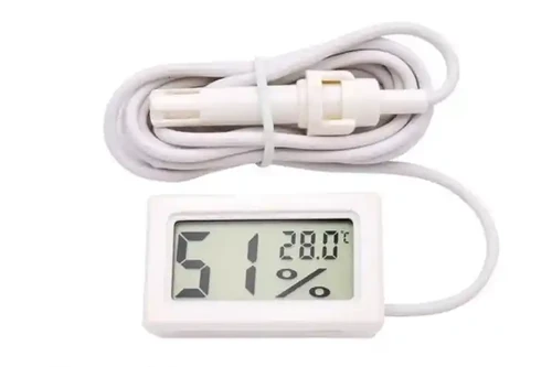 Humidity Monitor Kit Digital Temperature Humidity Meter External Sensor White| Ant Farms ...