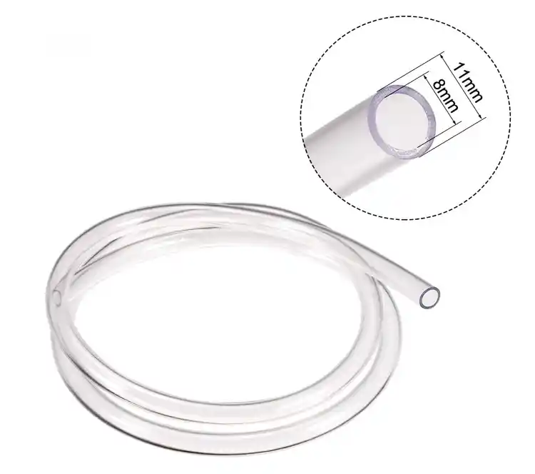 buy PVC Clear Tubing 8mm(5/16") x 11mm Plastic Tube Flexible Connection Pipe online