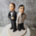 Figure Cake topper_wedding men in suits