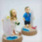 Minime Figure Cake topper_wedding and surfing