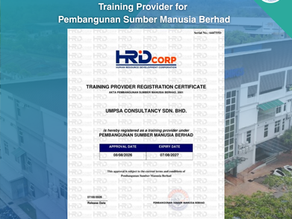 Milestone Unlocked: Official HRD Corp Training Provider