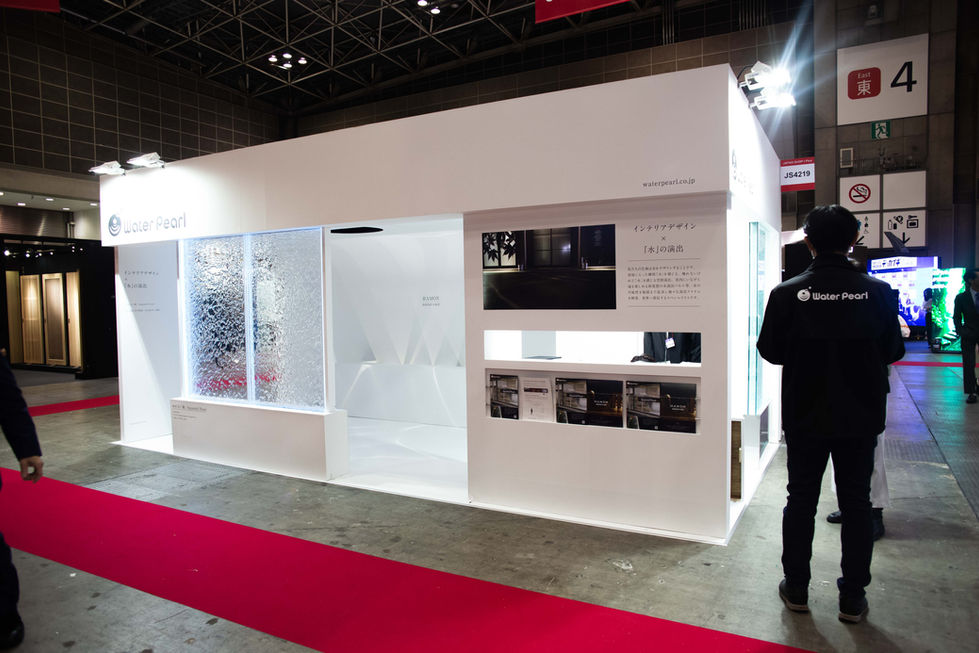 Aqpane (Aqua Wall Panel) in an Event Booth