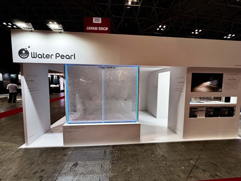 Aqpane (Aqua Wall Panel) in an Event Booth