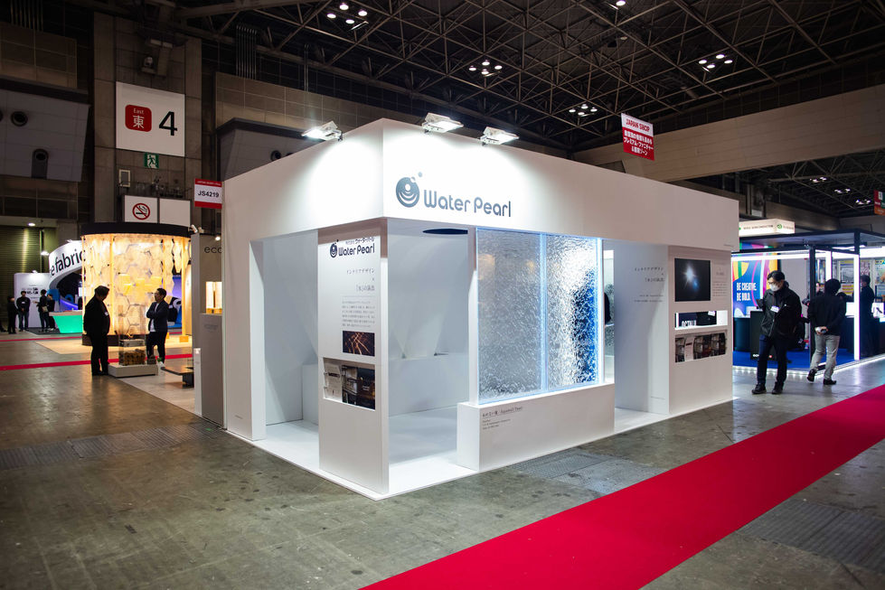Aqpane (Aqua Wall Panel) in an Event Booth