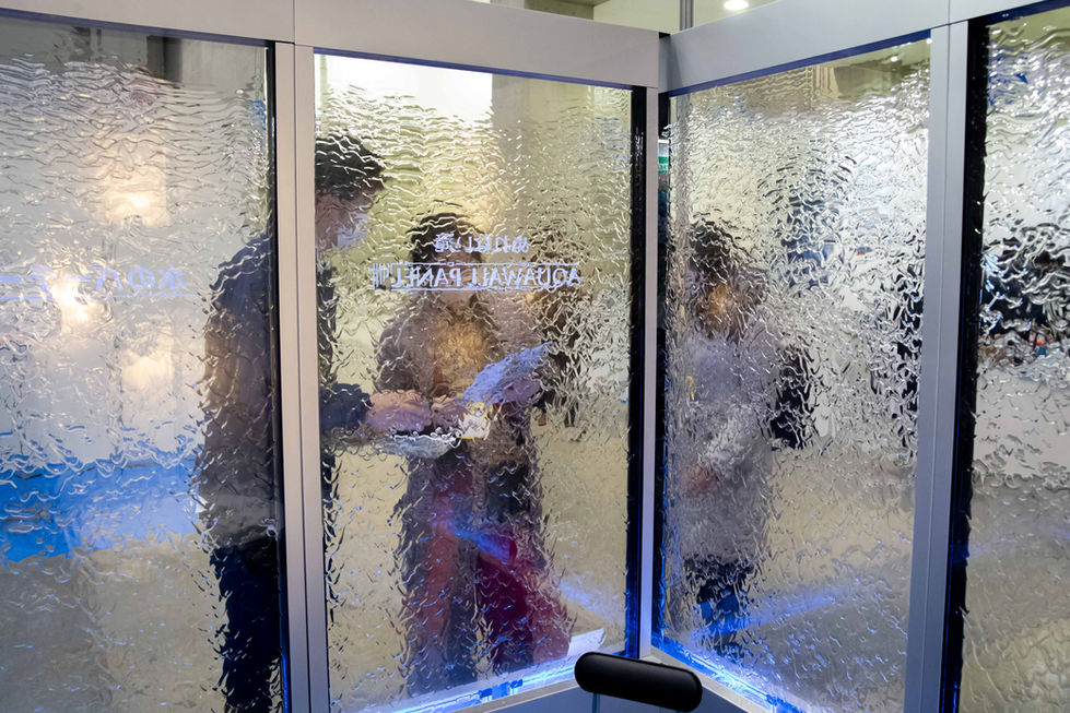 Aqpane (Aqua Wall Panel) in an Event Booth