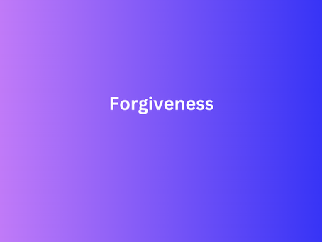 Forgiveness