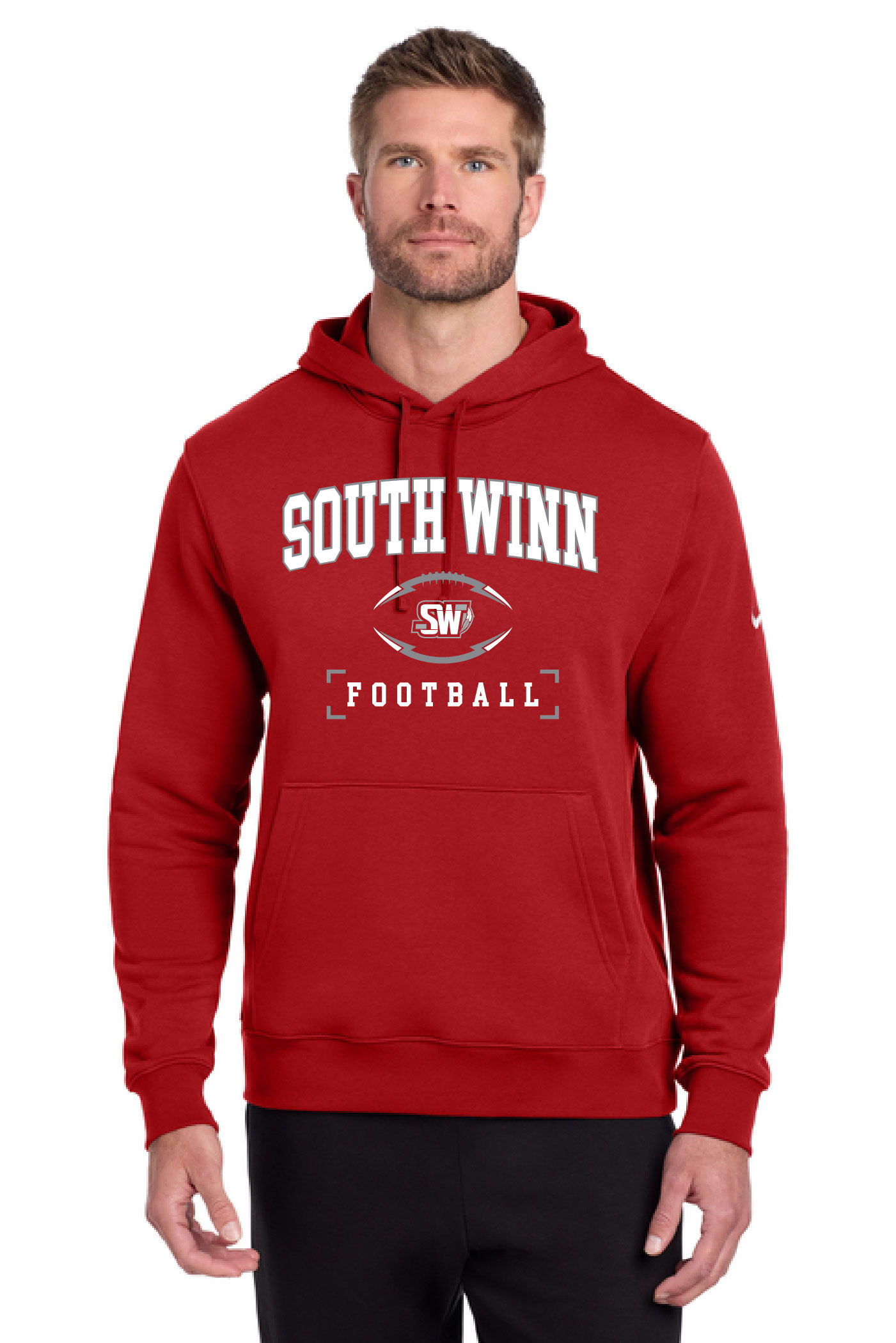SW Football Red Nike Hoodie