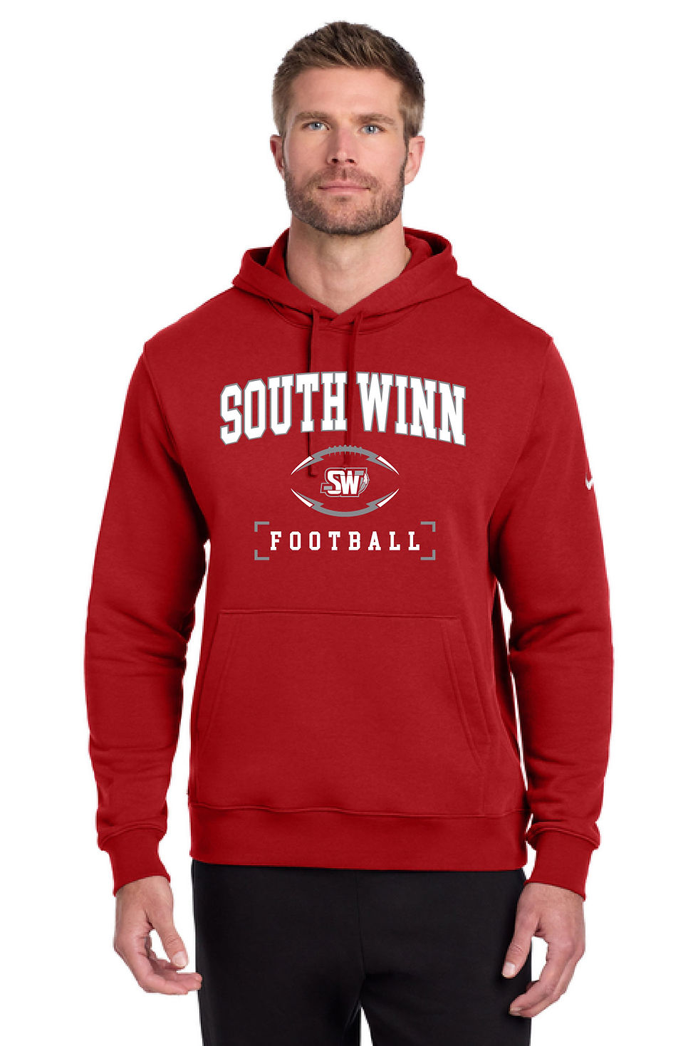 Thumbnail: SW Football Red Nike Hoodie