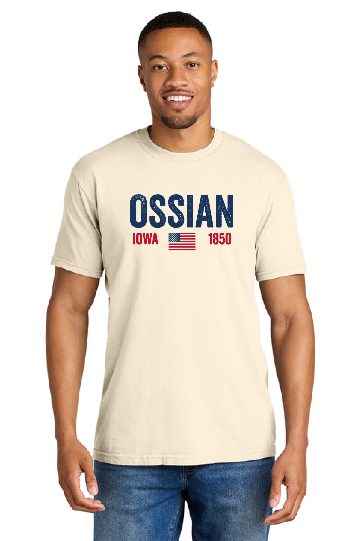 Ossian Design #2 - Ivory Comfort Color Tee