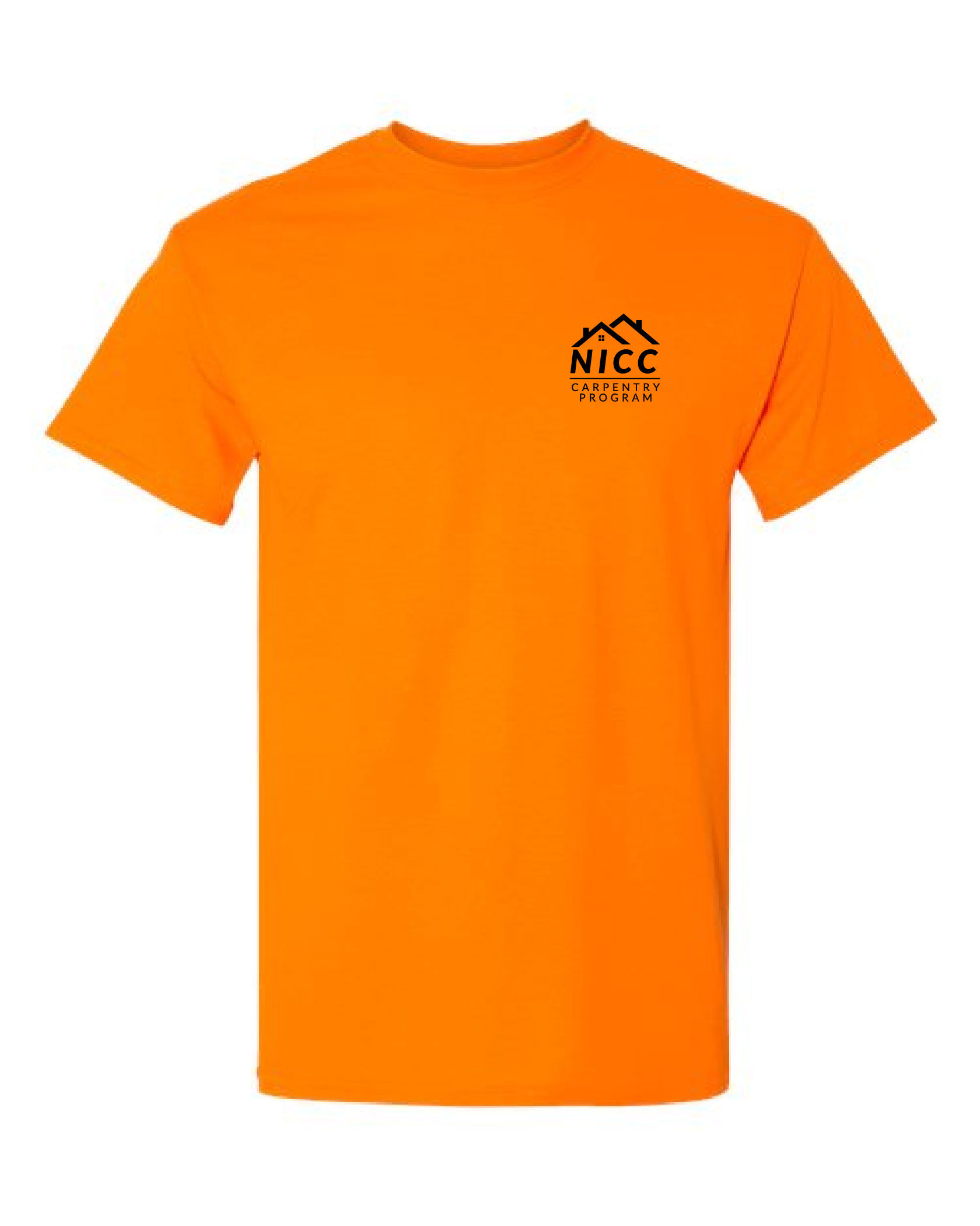 NICC Carpentry Tee - Safety Orange