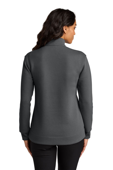 Thumbnail: St Teresa Dark Grey Women's Pique 1/4 Zip