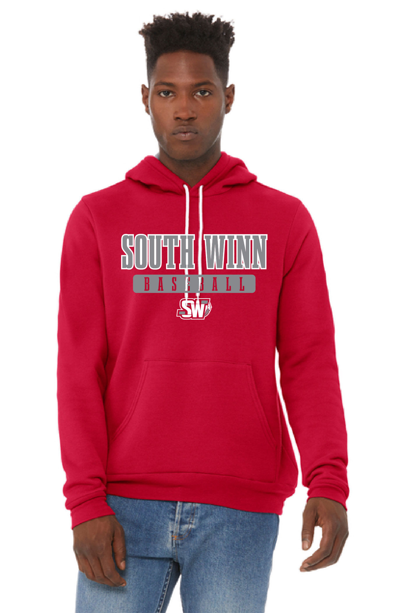 Red Bella + Canvas Hoodie