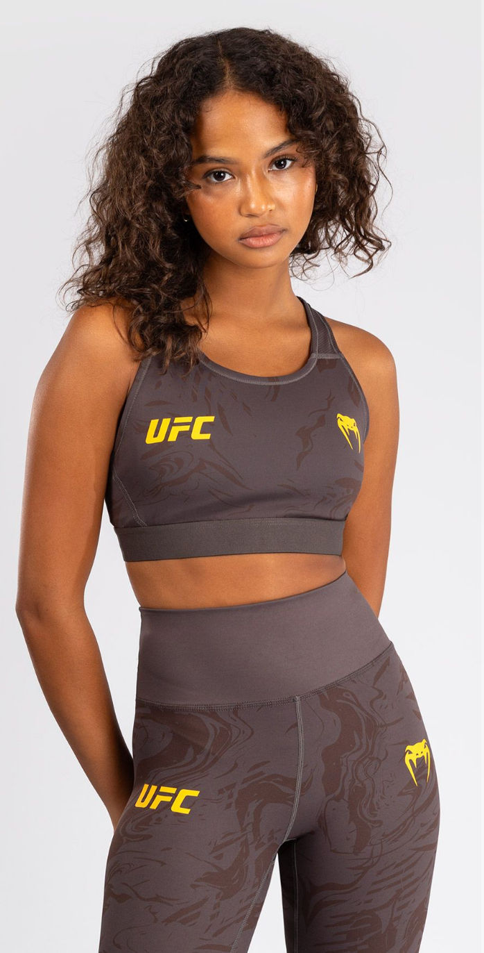 SUJETADOR DEPORTIVO UFC FUSION BY VENUM FIGHT WEEK PARA MUJER - MARRÓN TIERRA