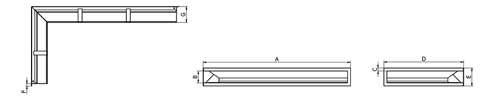 Miniatură: LUFT de colț stânga  740X400X90 (80)/(120)