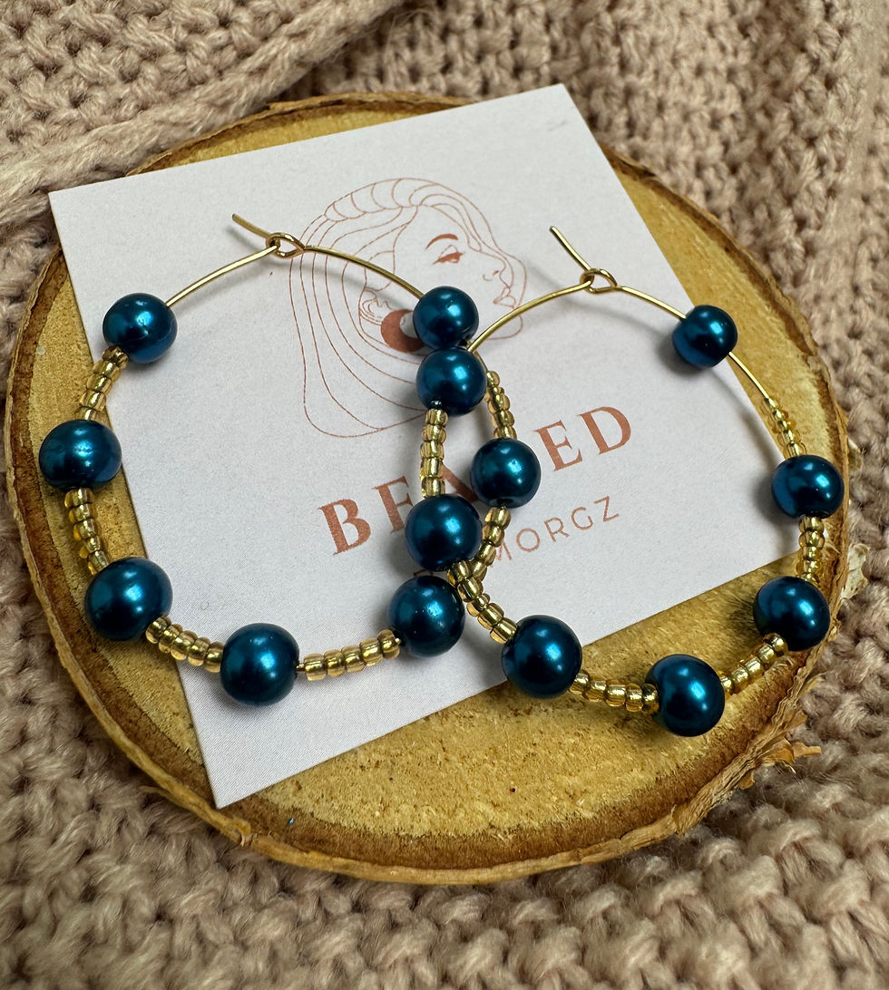 Thumbnail: Navy Larisa Earrings