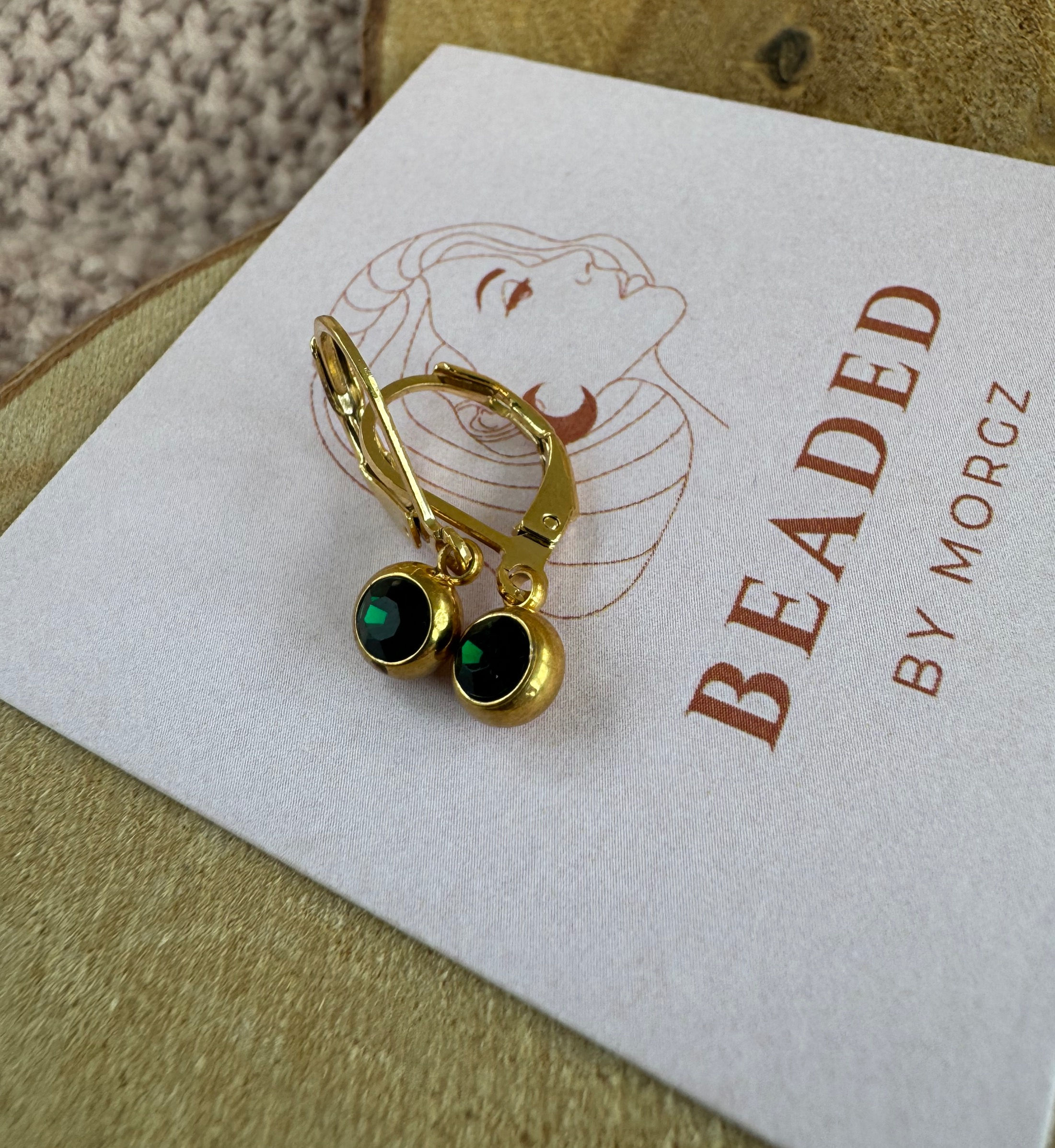 Emerald Olivia Earrings