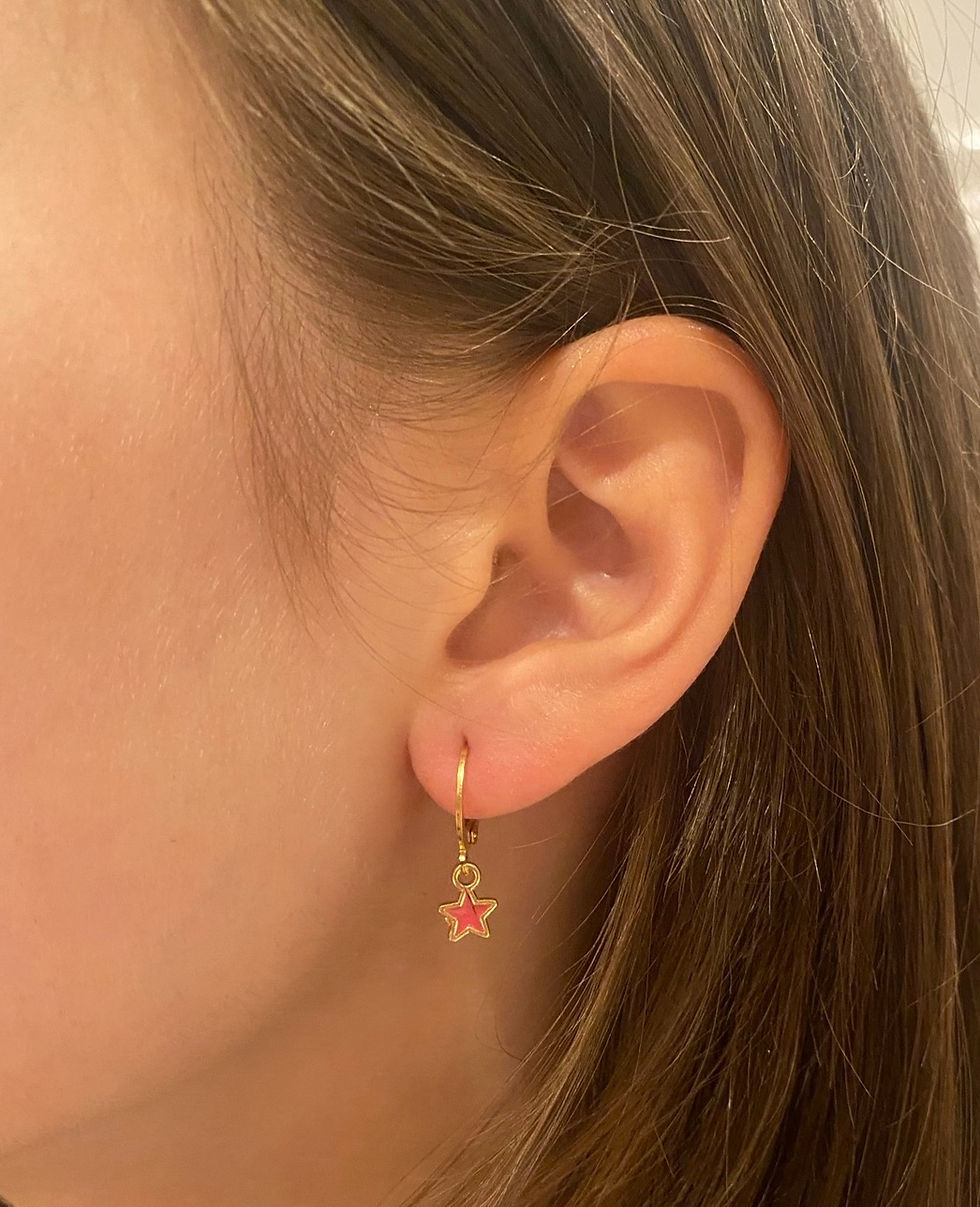 Thumbnail: Sharpay Pink Celeste Earrings