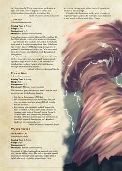 A page from the homebrew compendium I created and illustrated
