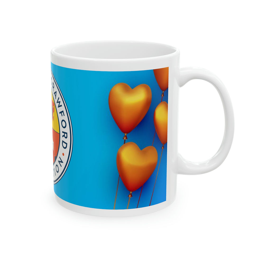 Thumbnail: Blue & Orange TDTCF Ceramic Mug 11oz