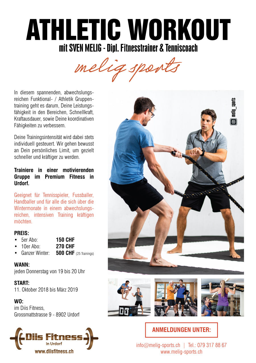 Flyer Athletic Workout mit Sven Melig