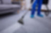 Low Section Of A Male Janitor Cleaning C