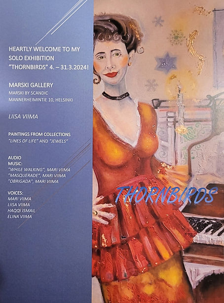Brochure for Thornbirds Art Show at Marski Gallery, March 2024