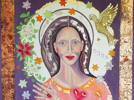 Modern icon. Byzantine modern art