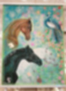 Milky Way, painting for ariding arena