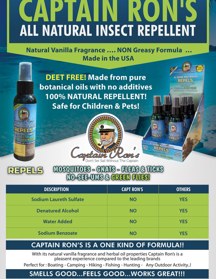 Captain Ron, founder of Captain Ron's All Natural Insect Repellent